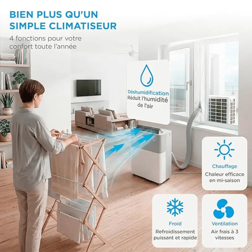 Midea PortaSplit - Refroidit comme une clim fixe, se branche comme un ventilateur